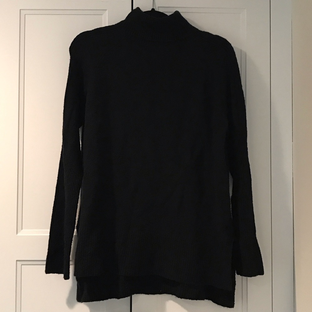 a new day Black Mock Neck Ribbed Sweater